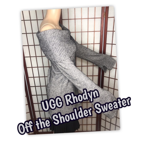 UGG Sweaters - UGG Rhodyn Angora Grey Sweater Women’s L